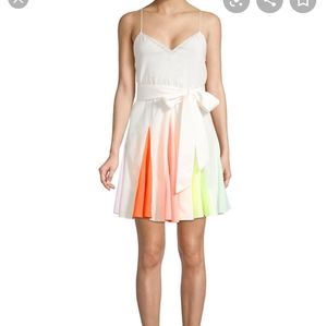 Alice and Olivia Kimmy rainbow dress new with tags